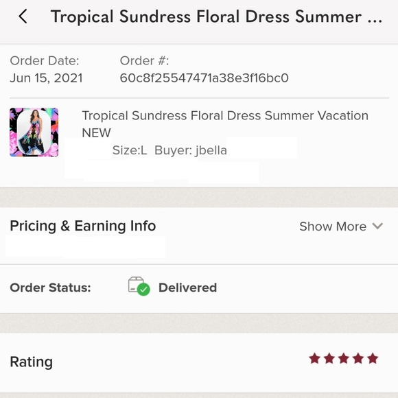 Tropical Sundress Floral Dress Summer Vacation NEW - Picture 9 of 10